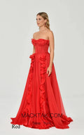 Strapless Simple Prom Dress A-line Chiffon Prom Dress Elegant Sleeveless Floor-Length Backless Vestidos De Fiesta