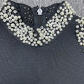 Sexy Women'S Light Luxury Crystal Pearl Design Bandage Dress O-Neck Off Shoulder Long Sleeved Bodycon Christmas Long Dress