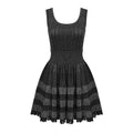 Chic And Elegant Woman Dress High Bodycon Strecth Sparkle Metal A-Line Dresses New Summer Casual Outwear black