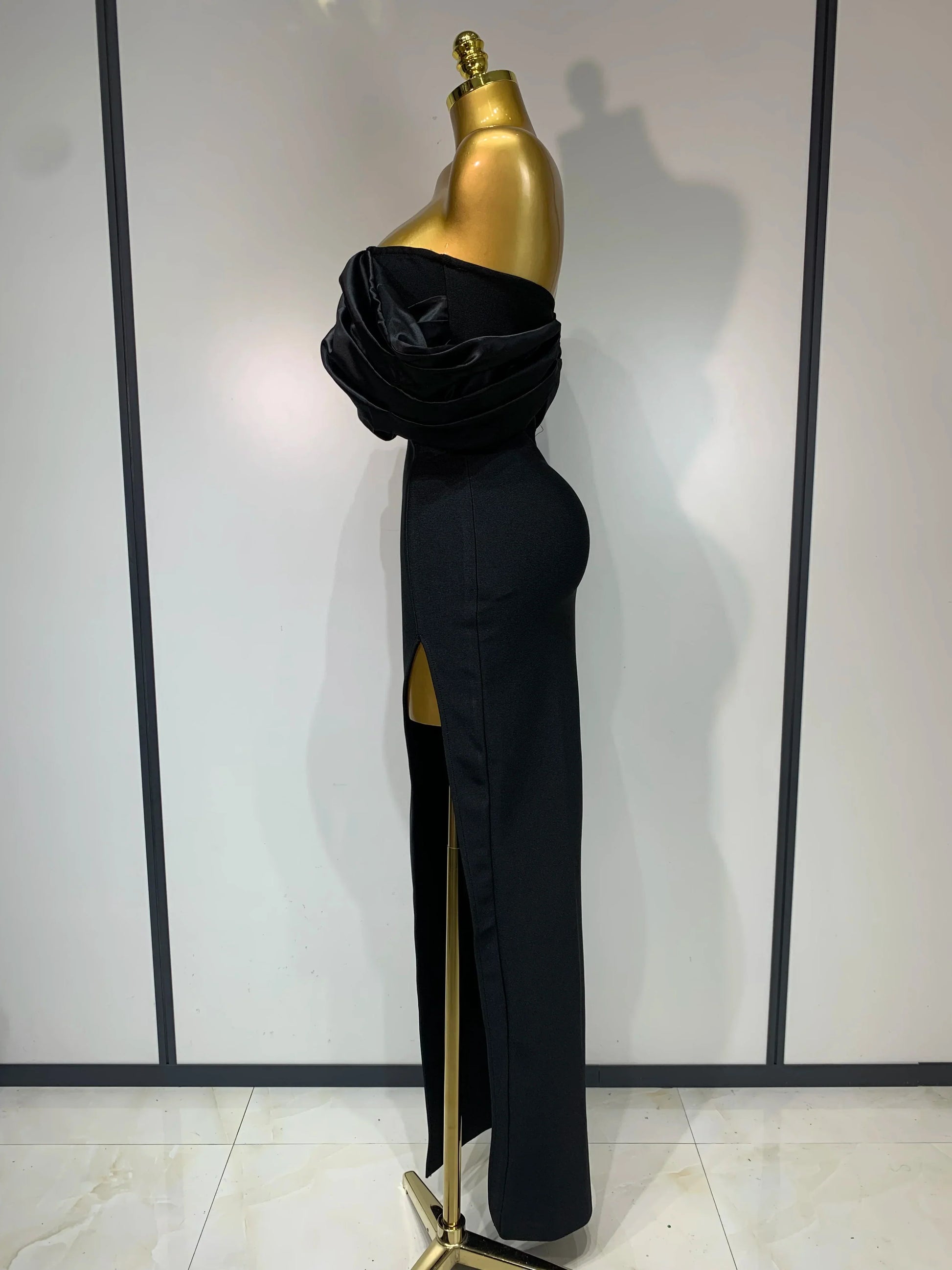 Women Sexy Off Shoulder Satin Patchwork Ruched Bodycon Bandage Dress Elegant wedding Guest Dress Evening Party Birthday Dress