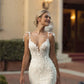 Znakomite koronkowe sukienki ślubne syreny vestido de novia spaghetii paski ślubne suknie ślubne z koronkami sukien ślubna