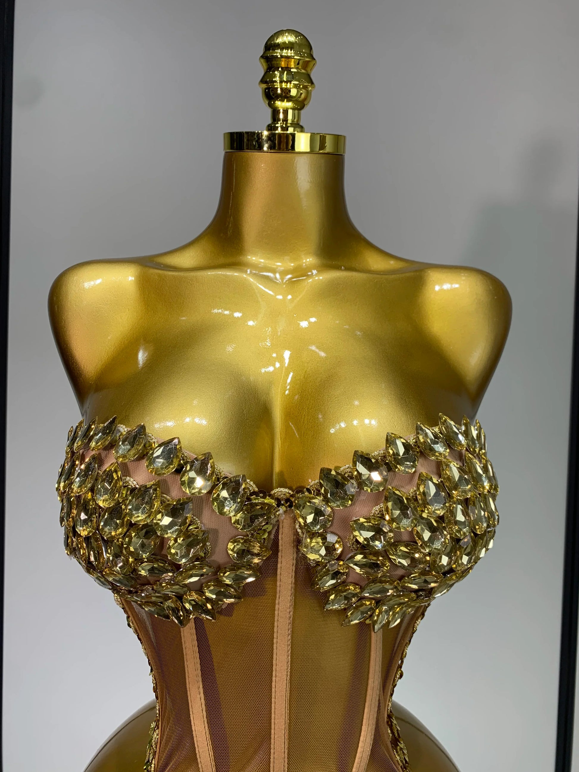 Sparkly Sequin Diamond Mesh Transparent Two Piece Set Women Sexy Evening Party Celebrate Birthday Photo Shoot Wear