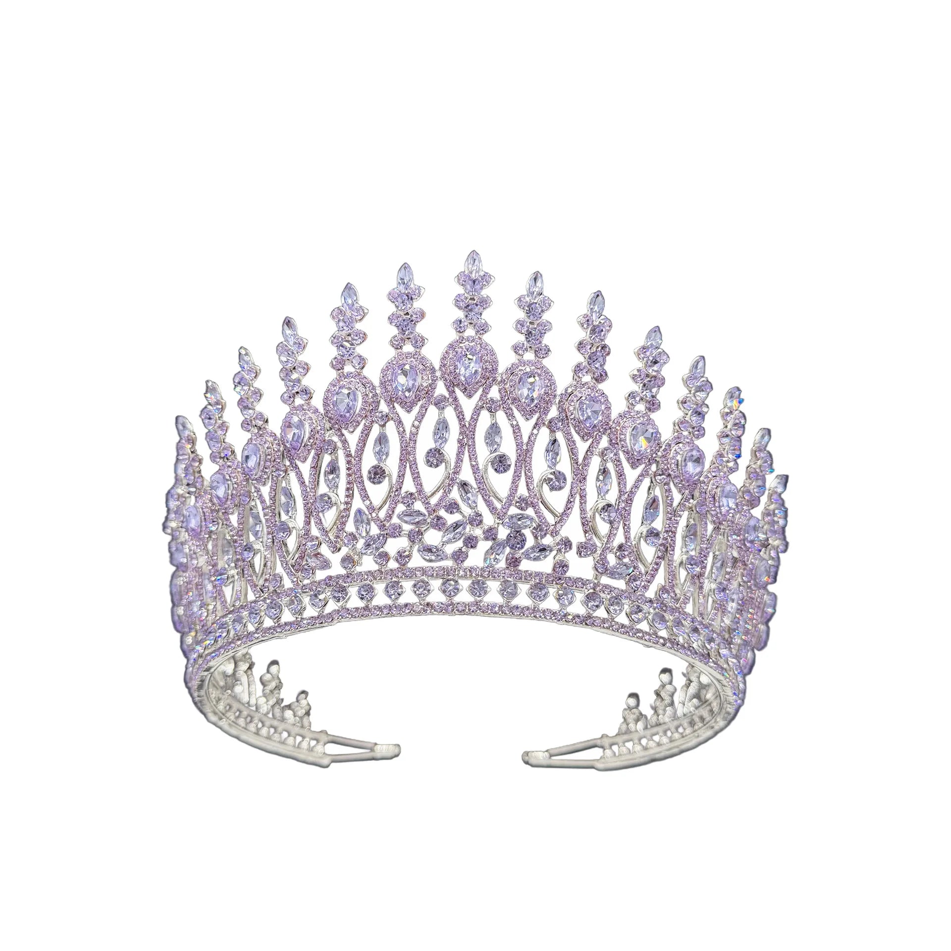 Baroque Queen Crowns For Women Crystal Bridal Tiara Crown For Wedding Pageant Bride Headpiece Party Prom Hair Jewelry Headdress as picture 1