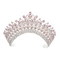 Baroque Queen Crowns For Wedding Crystal Bridal Tiara Crown For Pageant Miss Universe Party Prom Wedding Hair Jewelry Headdress as picture 4