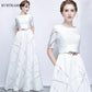 Elegant White Graduation Dresses Wedding Bride Evening Party Prom Women Dress Summer Sexy Slim Long Birthday Mini vestidos