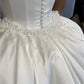 Vestidos de Fiesta blancos de satén de sirena, vestido de novia elegante sin mangas con cuello en forma de corazón, cola larga independiente