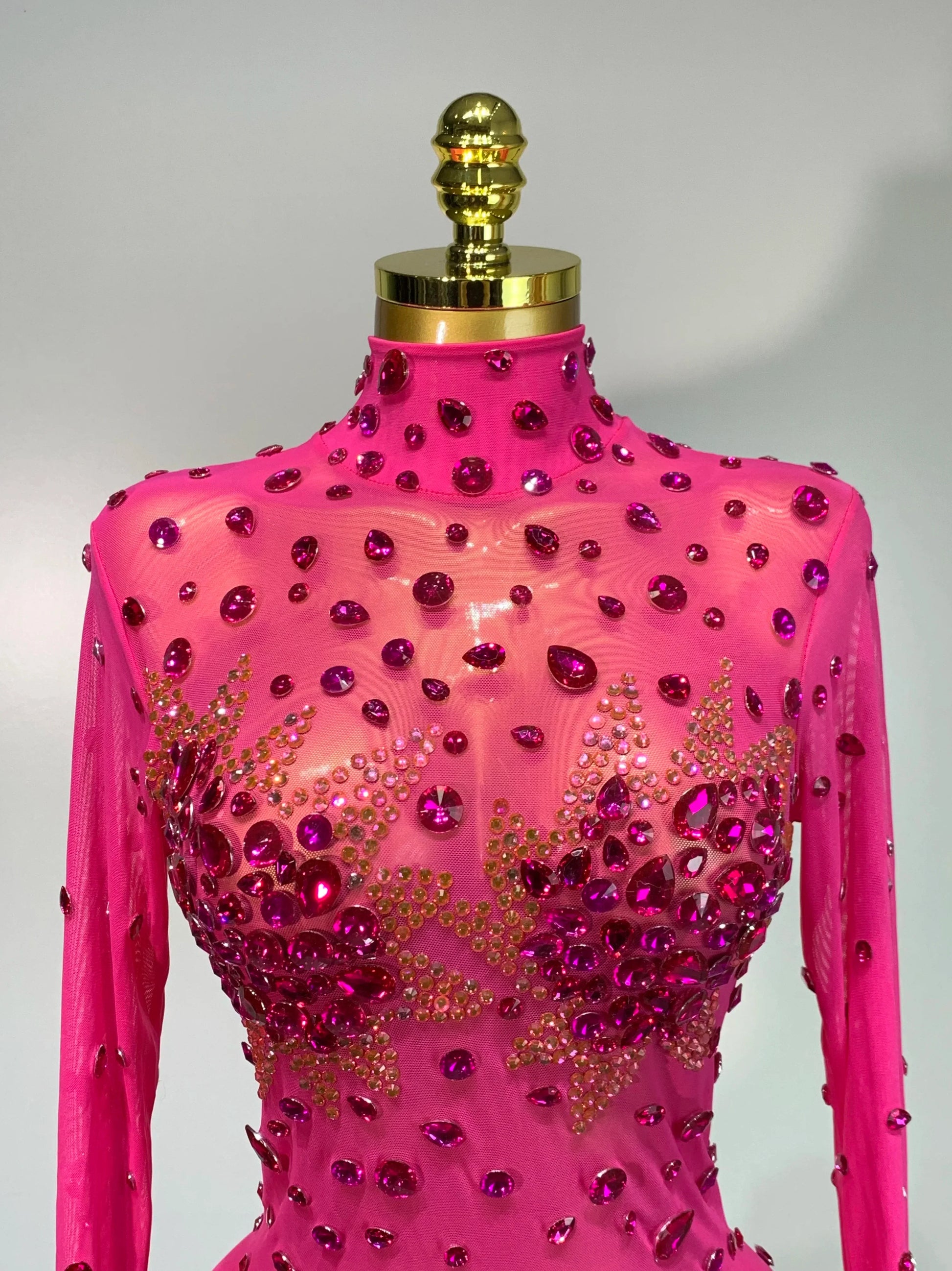 Sparkly Rhinestone Sexy Bodycon Dress Fashion Nightclub Stage Outfit Luxury Birthday Party Dresses