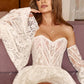 Lace Mini Wedding Party Dresses V Neck Flare Sleeves Short Prom Gowns A-Line Lace Up Brides Dress for Women robe de mariée