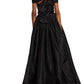 Black Satin Prom Dresses Off the Shoulder A-line فساتين السهرة Elegant Sleeveless Floor-Length vestidos verano moda