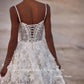 Giyu Modern Lace Short Wedding Dresses Spaghetti Straps Sweetheart Mini Sexy Bridal Gowns Robe de mariage Vestidos Country
