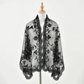 Lace Mantilla Veil For Church Spanish Church Head Covering Scarf Shawl For Women Black White Catholic Veils For Wedding Bride