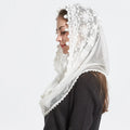 Lace Mantilla Veils For Church Muslim Head Covering Scarf Shawls For Women Spanish Chapel Catholic Veil Bridal Veils For Wedding