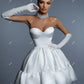A-ligne Mini robes de soirée de mariage chérie froncé robes de mariée pour les femmes robes de Cocktail Simple Bridals robe de bal