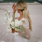 Chic Mermaid Wedding Dress Square Collar Long Net Sleeves Spandex Bridal Gowns Robe De Mariee Vestidos De Novia Custom Made