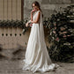 Vintage Boho Beach Wedding Dresses Women Backless A-line Bohemian Chiffon Appiques Bridal Gowns Bride Vestidos de Novia