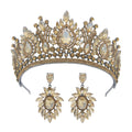 Baroque Queen Crowns For Women Crystal Bridal Tiara Crown For Wedding Bride Pageant Diadem Party Prom Hair Jewelry Headdress as picture 3