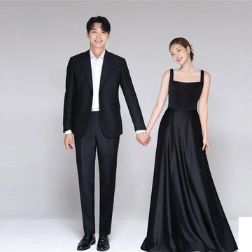Korean Weddding Dresses for Women Party Wedding Evening Trend Wedding Dress Luxury Occasion Dresses Bride Prom Customized black