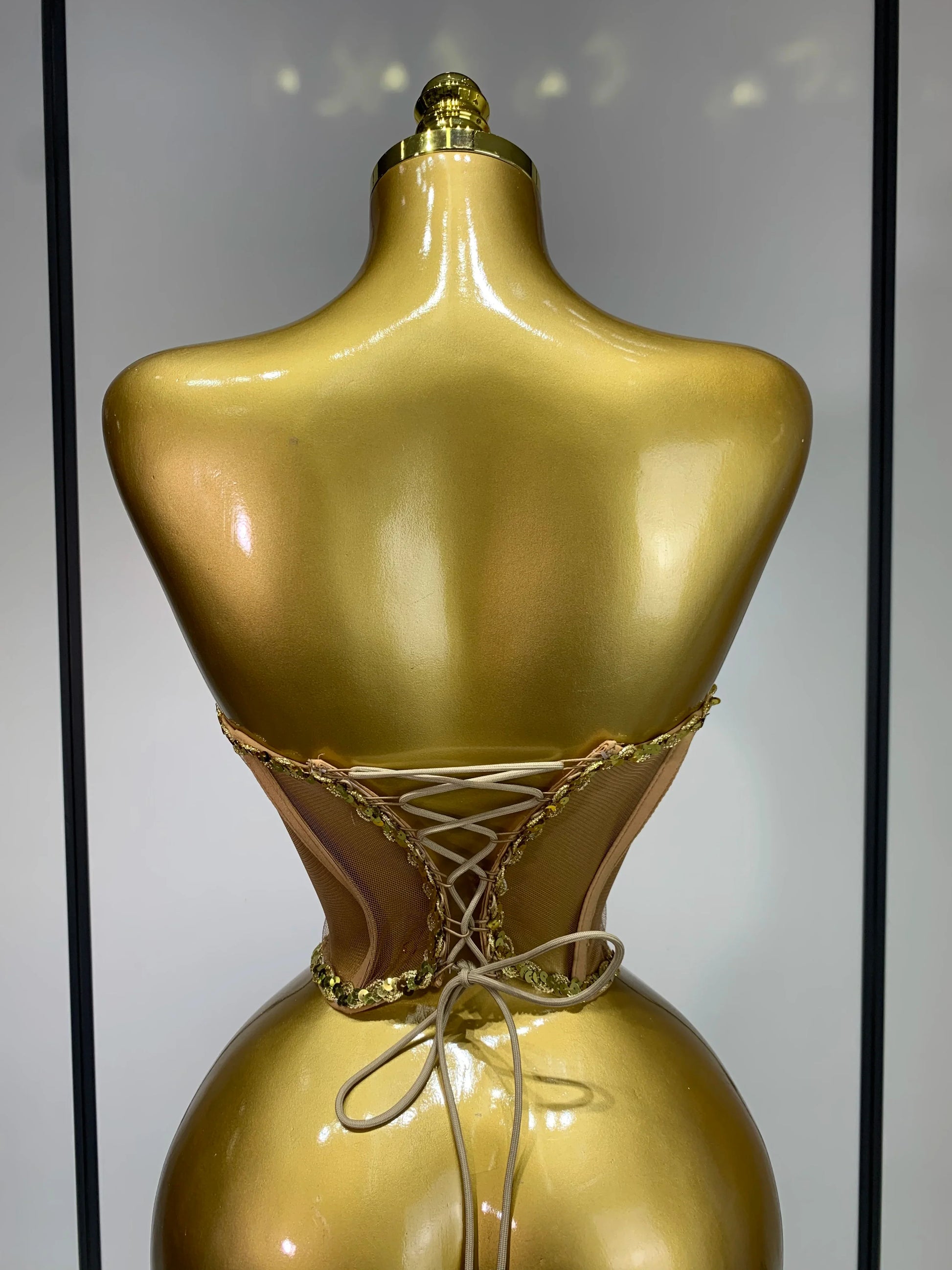 Sparkly Sequin Diamond Mesh Transparent Two Piece Set Women Sexy Evening Party Celebrate Birthday Photo Shoot Wear