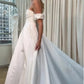 Custom Made Satin A Line Wedding Dresses