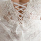 Kurze Tulle Brautkleider Mini Perlen Spitzen Applikationen Braut Kleid Vestido Branco Hochzeitskleider Schnürbeutel Back Robe de Mariéee