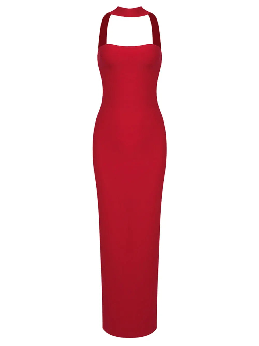 Sexy Women Maxi Dress Fashion Slips Sleeveless Bodycon Off Back Long Bandage Dress Celebrity Cocktail Evening Party Vestido Red