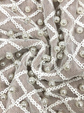 Pearl Sequins Hollow Out Short Dress For Women Sexy Long Sleeve Key Hole Bow Tie Diamond Beige Mini Evening P Diamond Beige Mini Earty Dress