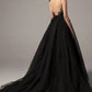 Black Evening Dresses Lace Applique Goethe Sheer Neck Sleeveless A Line Front Slit Formal Party Women Prom Gowns Custom made