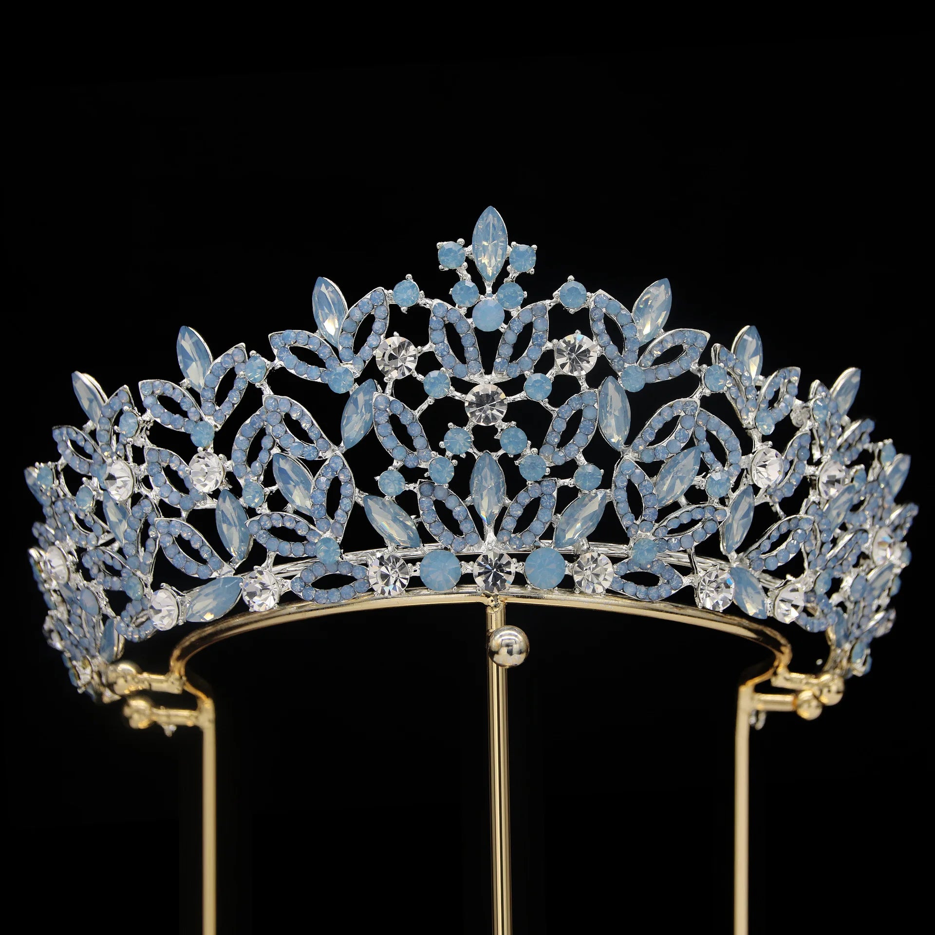 Crystal Crowns For Queen Princess Bridal Tiara Crown For Wedding Hair Accessories Women Crown for Pageant Bride Prom Headpieces as picture 1
