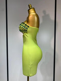 Women Celebrity Luxury Sexy Strapless Sparkly Diamond Cut Out Bodycon Bandage Dress Elegant Evening Club Party Birthday Outfit