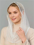 Mantilla Veil For Wedding Bride Spanish Church Veils For Women Shawl Scarf Head Cover White Lace Church Veil for Catholic Chapel