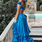 V-neck High-low Prom Dresses Edge Curl Satin A-line فساتين السهرة Elegant Sleeveless Floor-Length vestidos verano moda