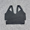 Casual Women'S Ultra Short Bandage Vest Spaghetti Strap Sleeveless Hollow Out Solid Color Backless Top Women'S Sports Vest black