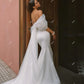Generous Mermaid Wedding Dresses Pleats Sweep Train Brides Gowns for Women Bridals Evening Dress vestidos novias boda
