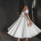 White Lace Appliques Prom Dresses Off the Shoulder vestidos de noche Elegant Sleeveless Ankle-Length Formal Evening