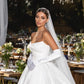 Princess Wedding Dresses Satin Sweetheart Pleat Wedding Bridal Gowns Long Train Ivory Wedding Ball Gown