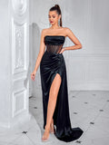Evening Dress Woman Party Dresses Luxury Elegant Cocktail Maxi Sexy Celebrity Night Club Long Off Shoulder Hollow Out Modest