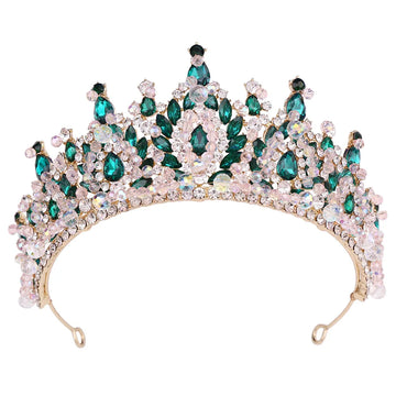 Princess Queen Crowns For Wedding Bride Headdress Crystal Bridal Tiara Crown For Pageant Women Diadem Wedding Hair Accessories as picture 1