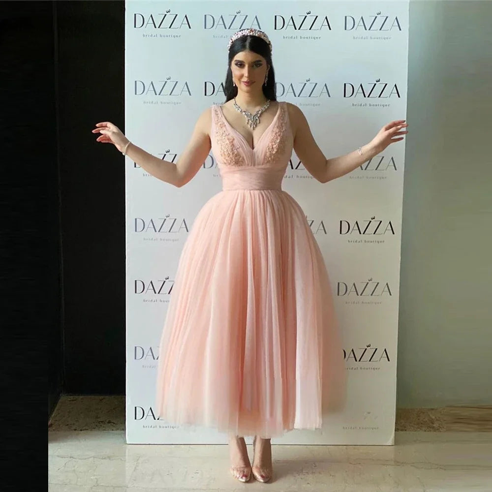 Prom Party Homecoming Cocktail Evening Suitable Dresses on Request Women's Dress Elegant Woman Dress for Party Formal Customized Pink