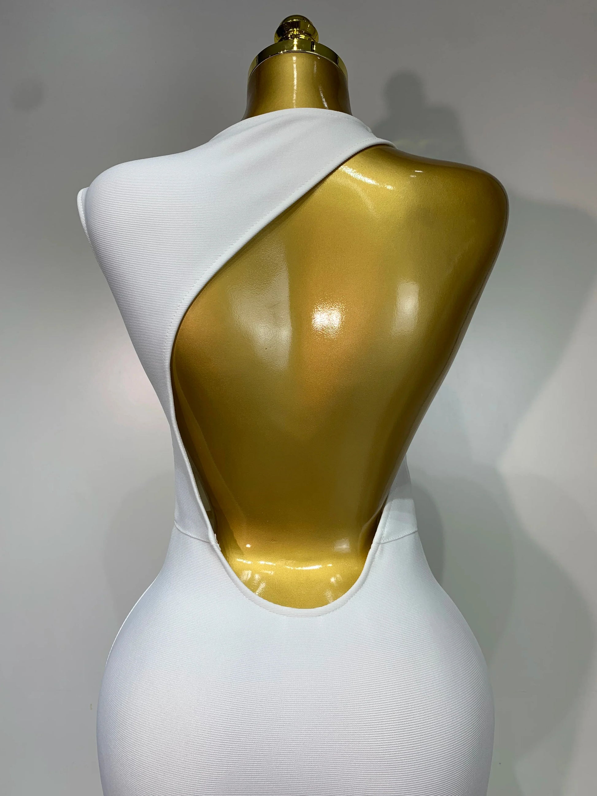 Women Sexy Sleeveless Backless Design Bodycon Bandage Dress Celebrity Elegant Evening Club Party Luxury Birthday Dresses