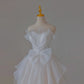 French Luxury White Wedding Dresses for Bride Women Elegant Sexy Strapless Long Evening Prom Party Dress Fairy vestidos