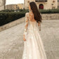 Robes De mariée trapèze élégantes pour femmes, Robes De mariée en dentelle, Corset dos nu, avec des Appliques, nouvelle collection