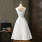 Sexy V Neck White Satin Midi Bride Dress Summer Elegant Prom Evening Wedding Bridesmaid Tetamu Pesta Pesta Lama Untuk Wanita