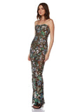 Celebrity Party Dresses For Women Summer Holiday Wear Sexy Sleeveless Embroidery Design Long Gowns