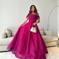 Nobility One Shoulder فساتين سهره فاخره  Princess Chiffon A-line Prom Dresses Elegantly Floor Lenght Vestidos De Noche