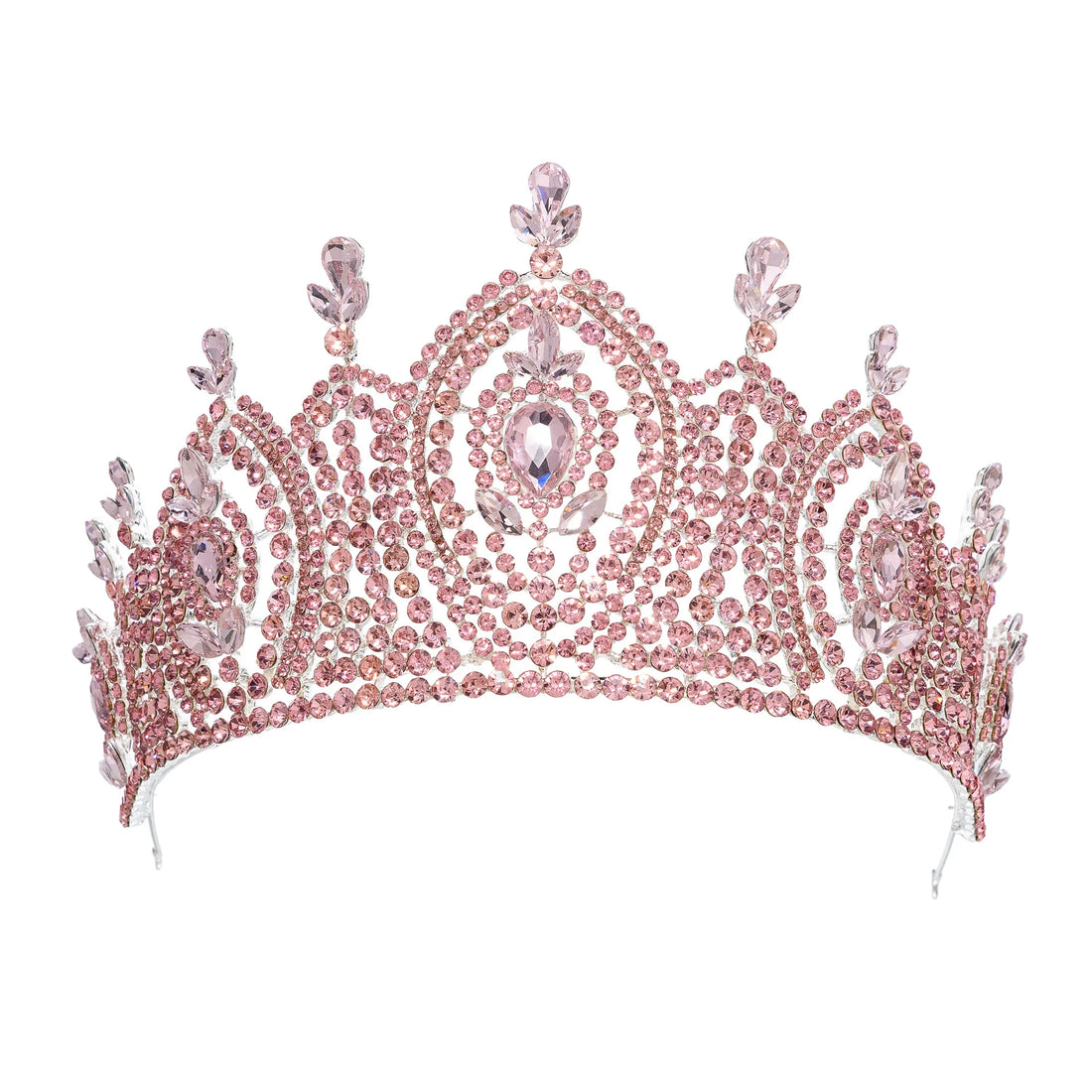 Baroque Wedding Crowns For Queen Crystal Bridal Tiara Crown For Pageant Miss Universe Diadem Prom Wedding Hair Jewelry Headpiece as picture