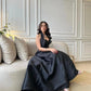 Modest فساتين السهرة Black Halter Neck Prom Dresses Sleeveless Vestidos De Noche Sexy Open Back Prom Gown