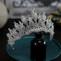 Bridal Tiaras Hair Accessories Luxury Full Zircon Wedding Crowns Diadem Headdress Baroque Brides Party Tiara Crown For Women as pic