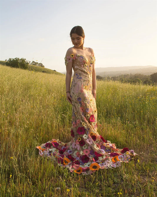 Vestido De Fiesta De cola larga bordado De encaje 3D, Vestidos De Fiesta De sirena De tul, vestido De Fiesta elegante con cuello en forma De corazón y espalda descubierta