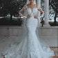Mermaid Cut Hochzeitskleid Luxus neue Kollektion Brautkleider für Frauen Braut Robe Brides Party formelle Frauen Gast