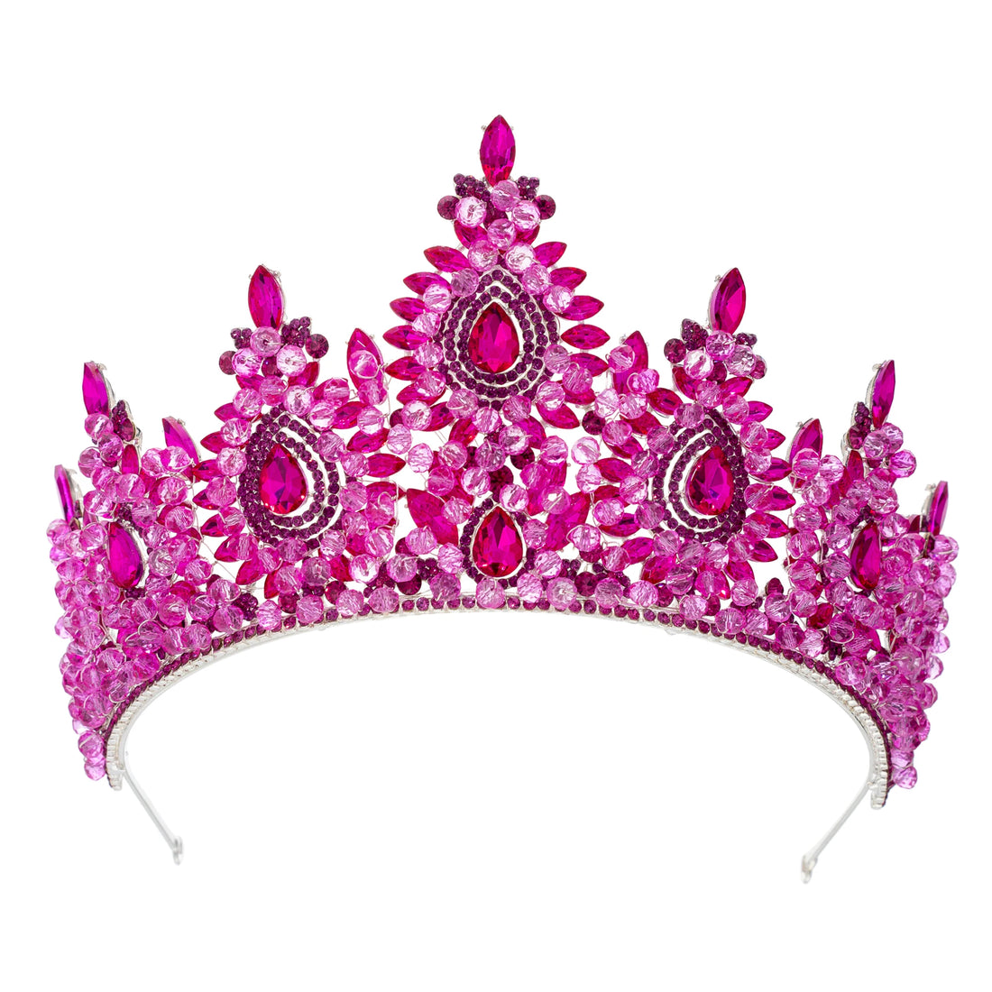 Crystal Queen Crowns For Women Princess Bridal Tiara Crown For Wedding Pageant Bride Headpiece Party Prom Hair Jewelry Headdress as picture 2